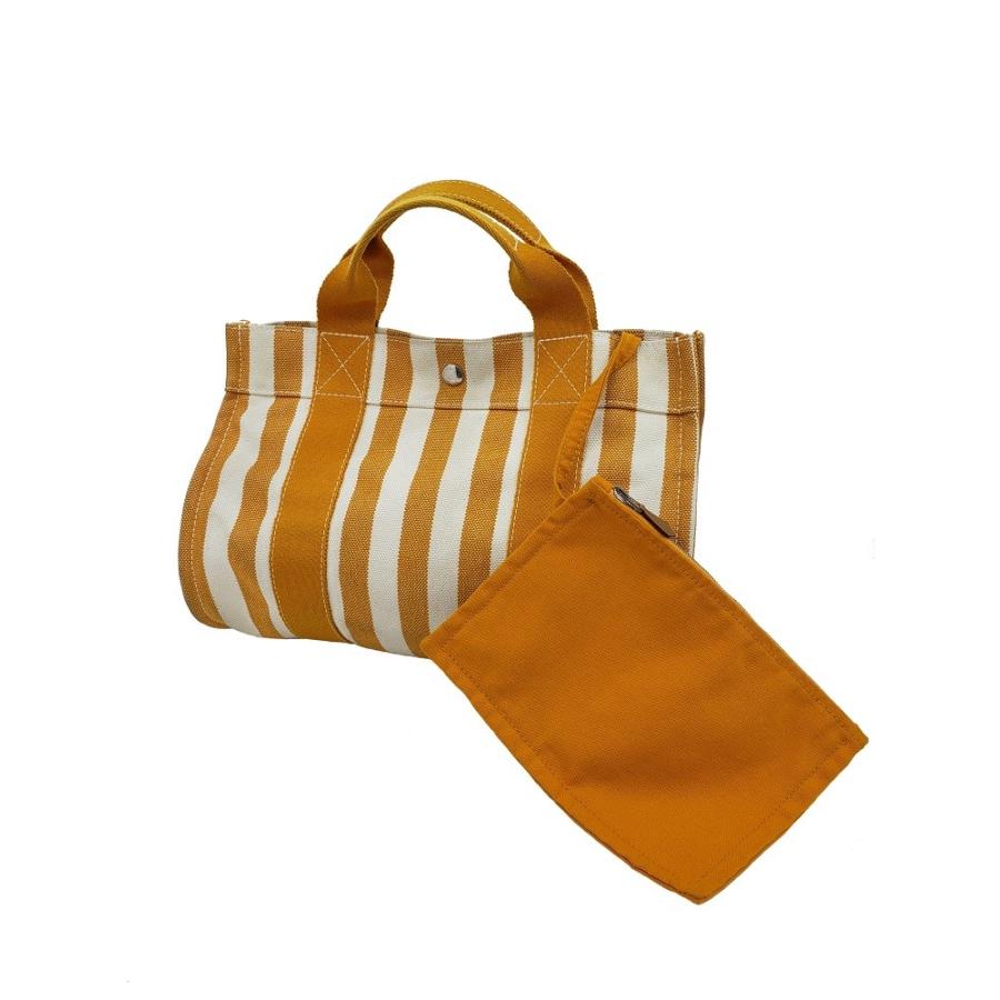 HERMES 【極美品】 【エルメス】 カンヌPM キャンバス ハンドバッグ