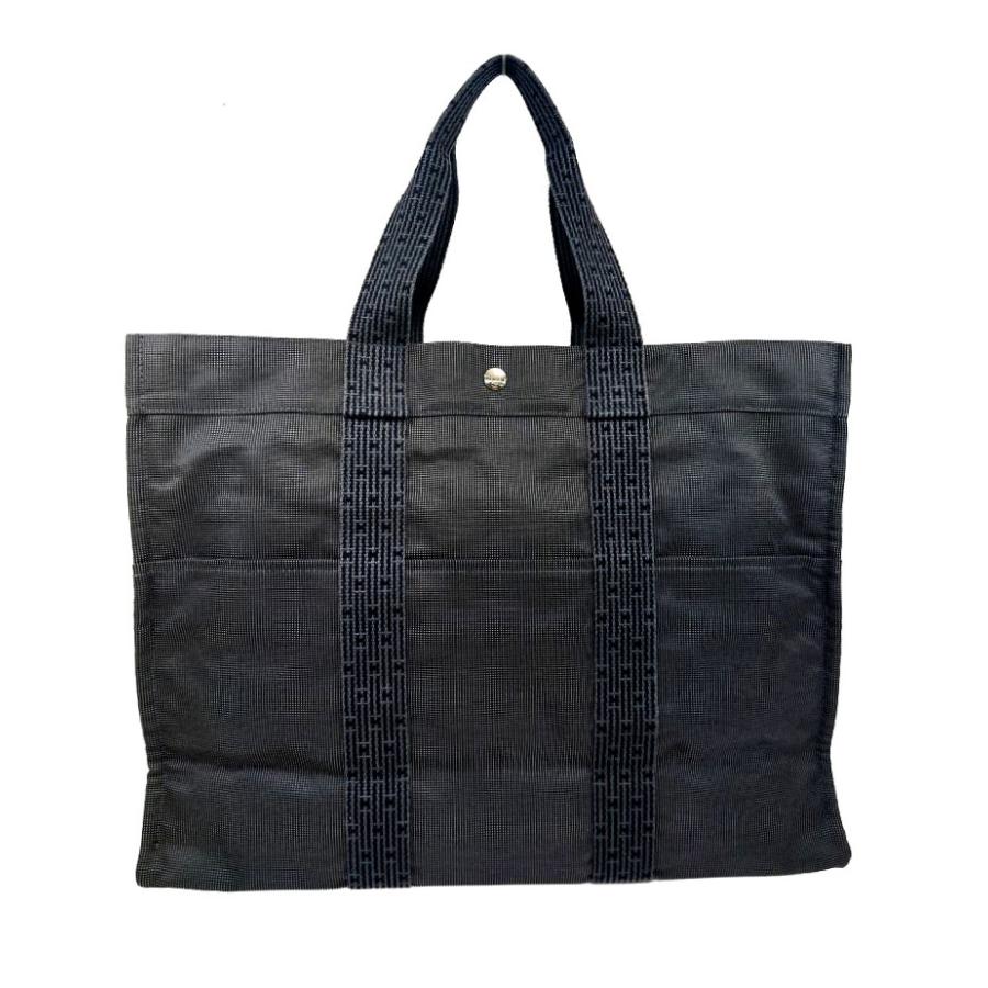 エルメス HERMES エールライン トートGM ネイビー キャンバス A4収納 エールライン HERMES エルメス「未使用品」エールライン GM キャンバス