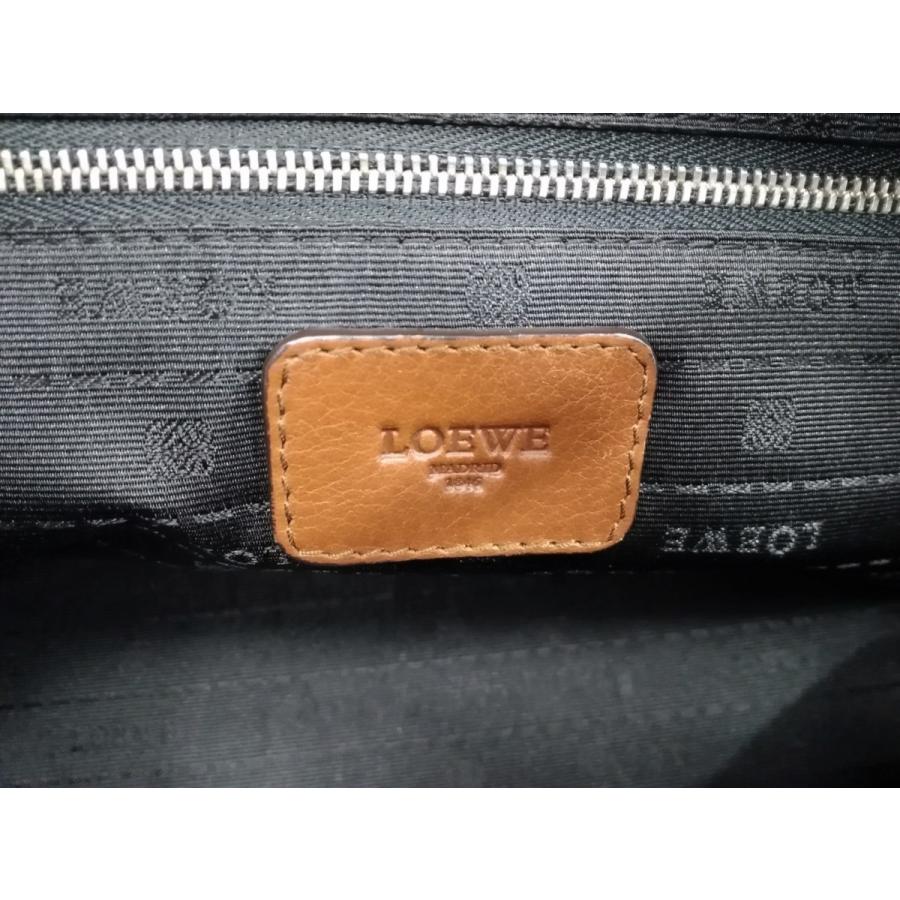 ロエベ　ヘリテージ　レザー　ボストン　バッグ　ブラウン LOEWE 【極美品】 LOEWE【ロエベ】 ヘリテージ レザー