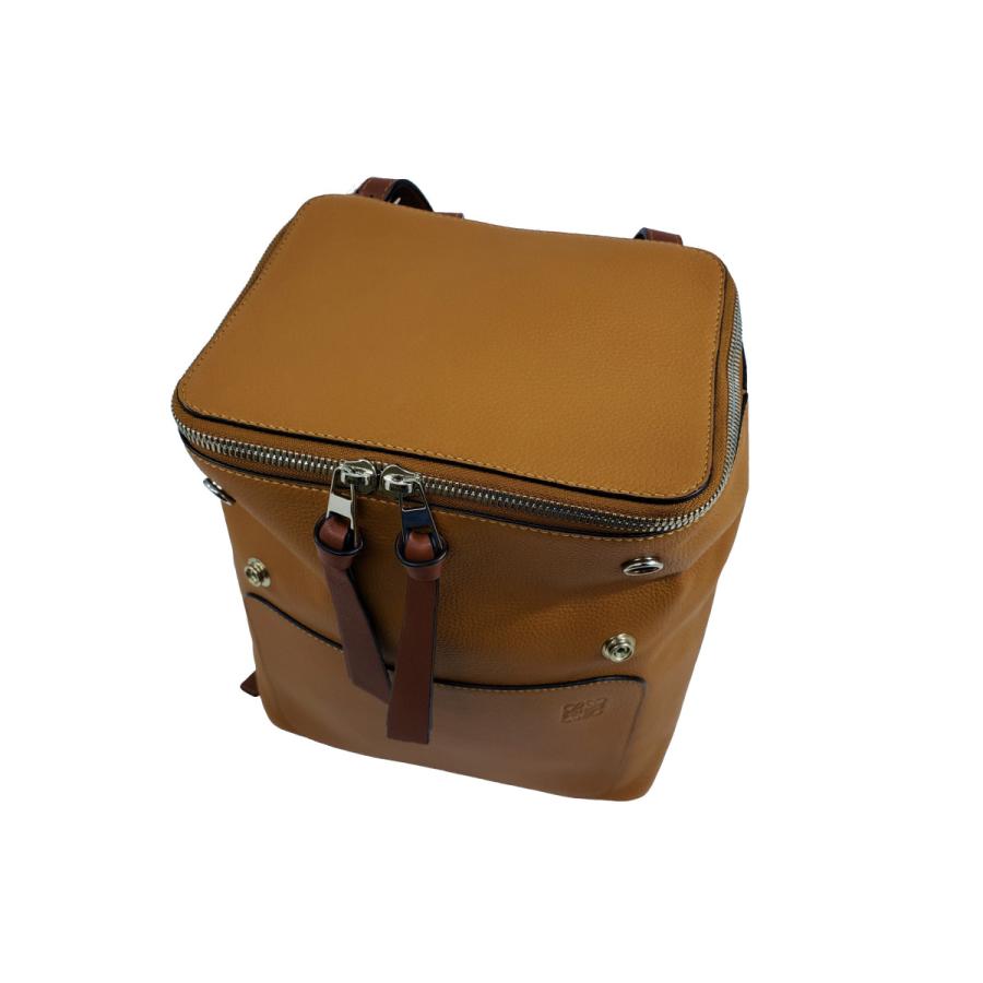 ロエベ　ゴヤ　レザーバッグパック　リュック　ベージュ　おまけキーリング付き LOEWE（ロエベ） 【未使用品】 【ロエベ】 GOYA/ゴヤ スモール