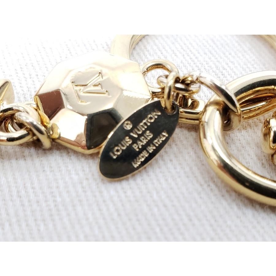 新品) ルイ・ヴィトン LV ファセット バッグチャーム キーホルダー