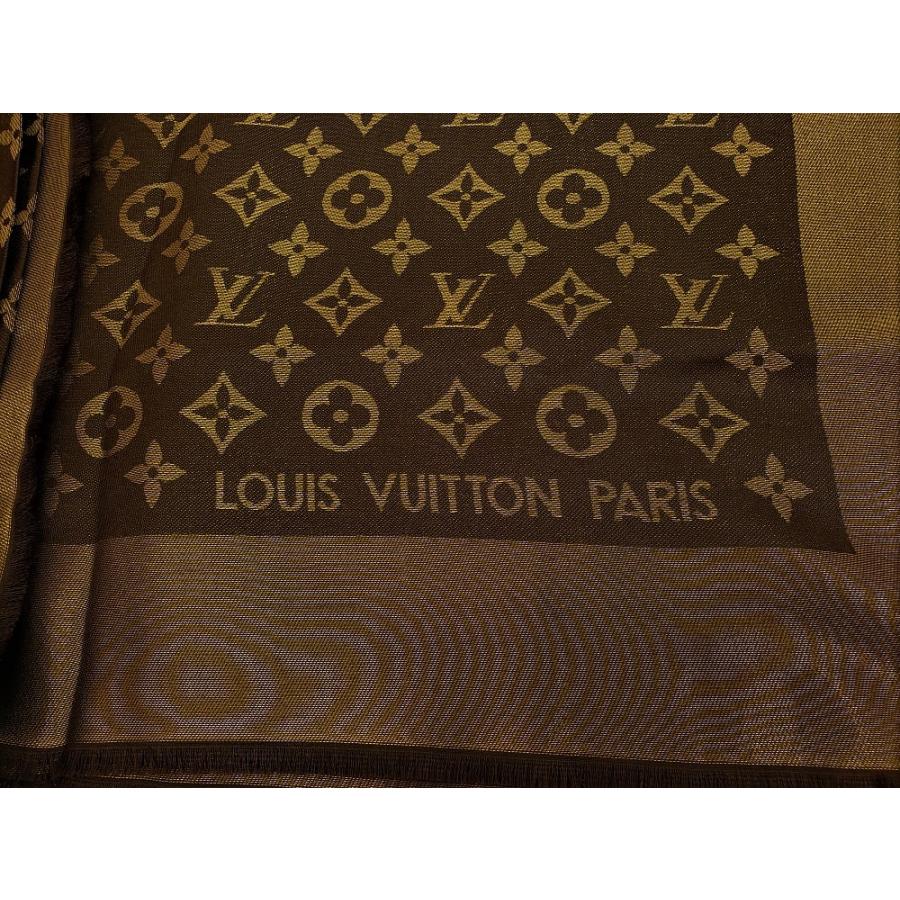 【未使用品】 LOUIS VUITTON 【ルイ ヴィトン】 M71380 モノグラム シャイン ストール/スカーフ マロン （2378）