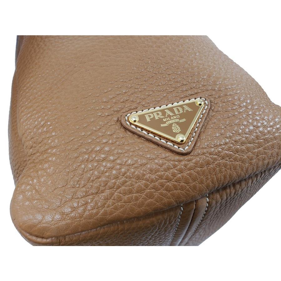 PRADA ブラウン　レザートートバッグ PRADA（プラダ） 【未使用品】 【プラダ】 BR4711 VIT.DAINO レザー