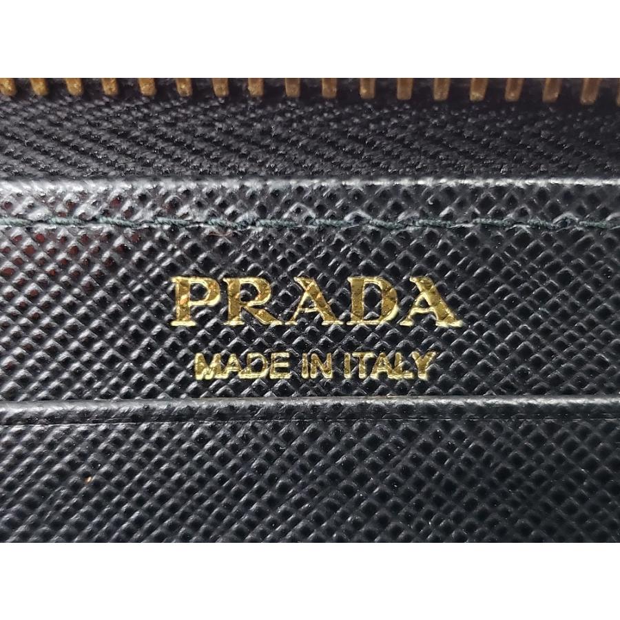 みち　PRADA L字ファスナー ヴィッテロ レザー 長財布 ブラック 美品⭐️PRADAプラダ L字ファスナー ヴィッテロ レザー 財布