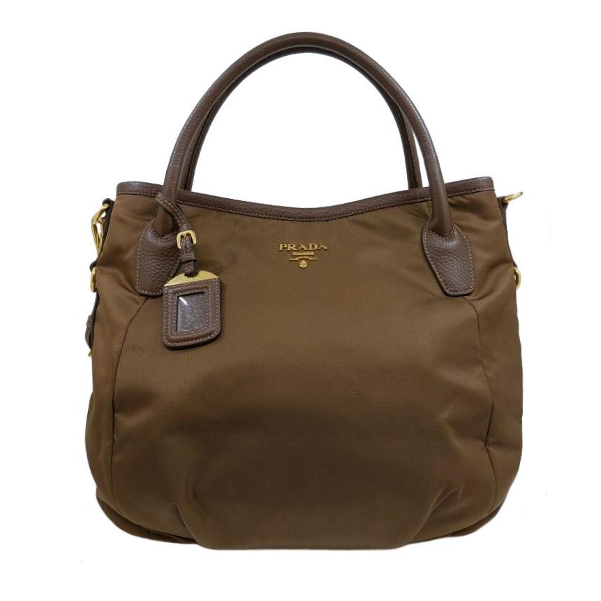 プラダ ナイロン 2way バッグ BR4992 PRADA プラダ「未使用品」BR4992 テスートナイロン×レザー 2WAY