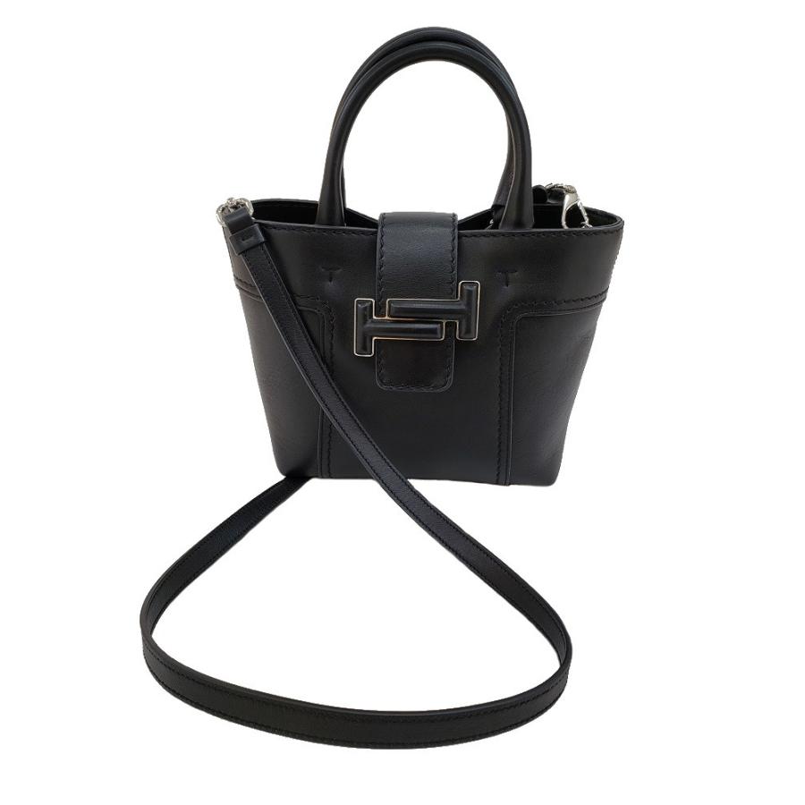 TOD'S 【未使用品】 【トッズ】 ダブルT 2WAY ミニ トートバッグ TOD'S 【未使用品】 【トッズ】 ダブルT 2WAY ミニ トートバッグ