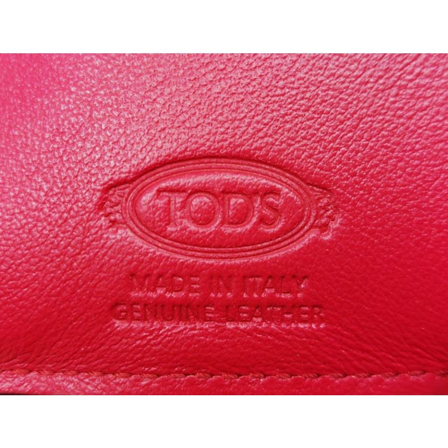 TOD'S（トッズ） TOD'S トッズ「未使用品」ダブルT レザー 三つ折り