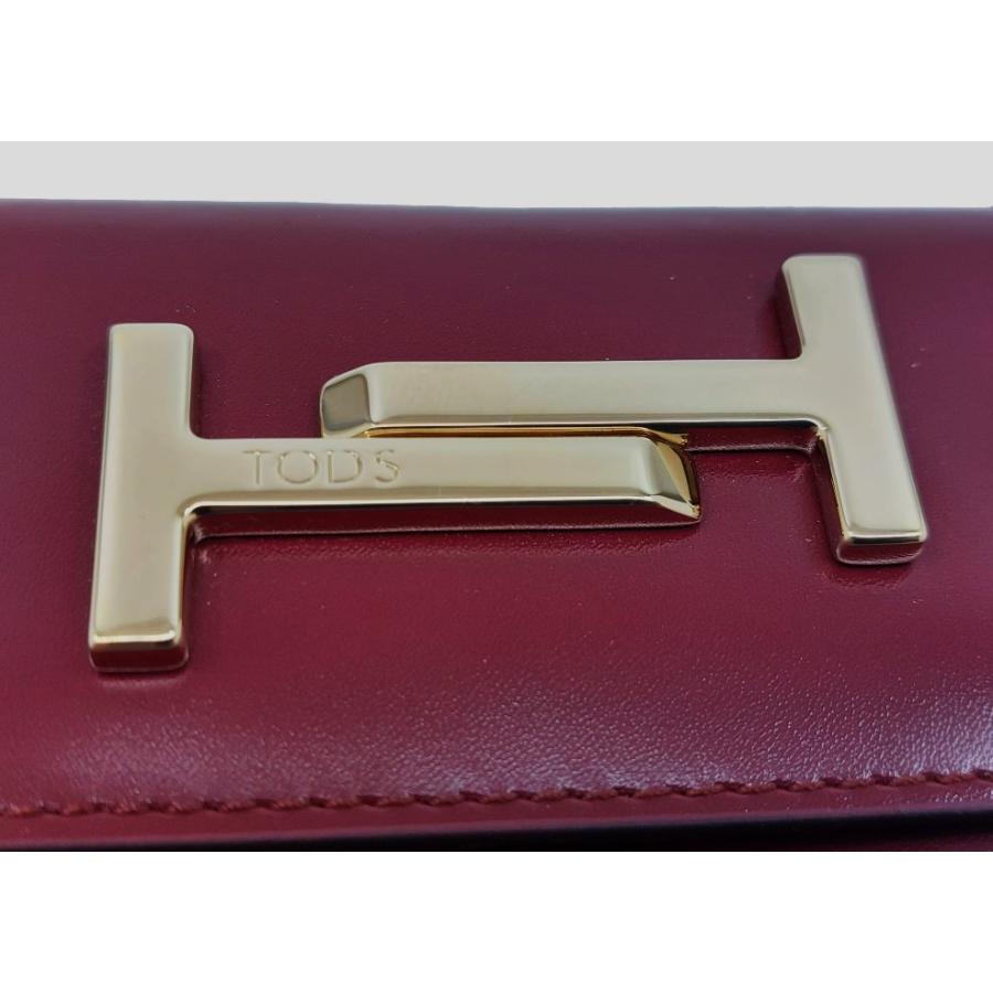 ✨未使用✨　TOD’S トッズ　財布　ボルドー　レザー TOD'S（トッズ） TOD'S トッズ「未使用品」ダブルT レザー 三つ折り