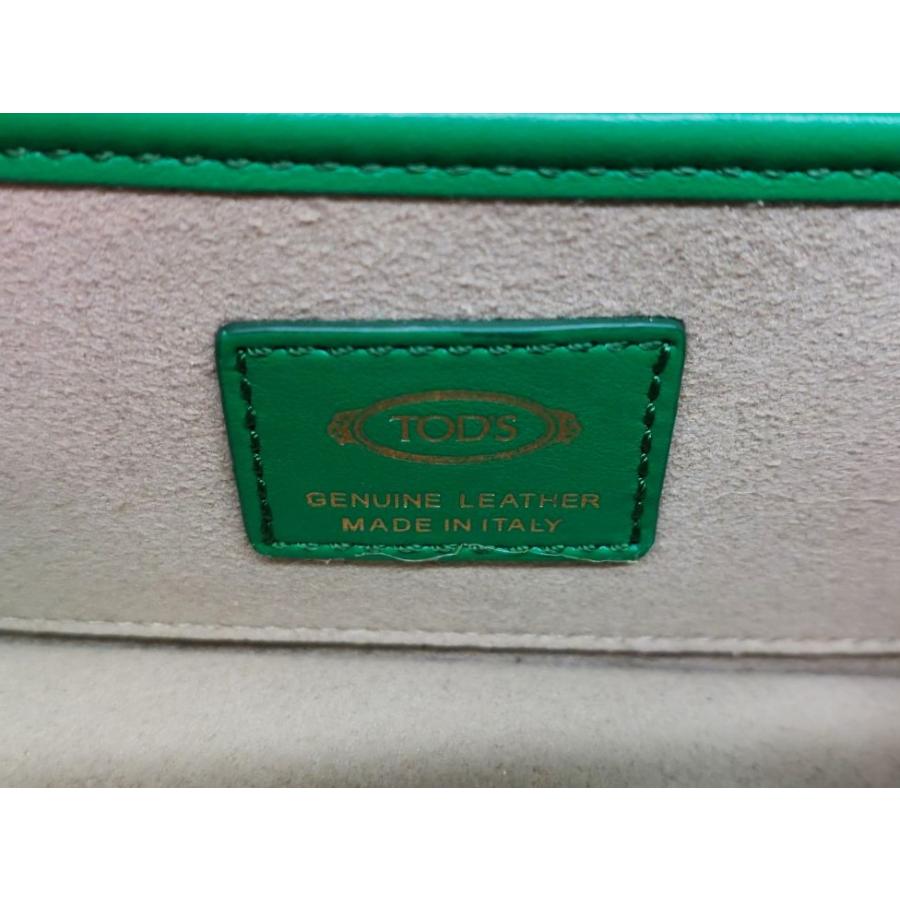 TOD'S（トッズ） トッズ「未使用品」Tタイムレス レザー 2WAY チェーン