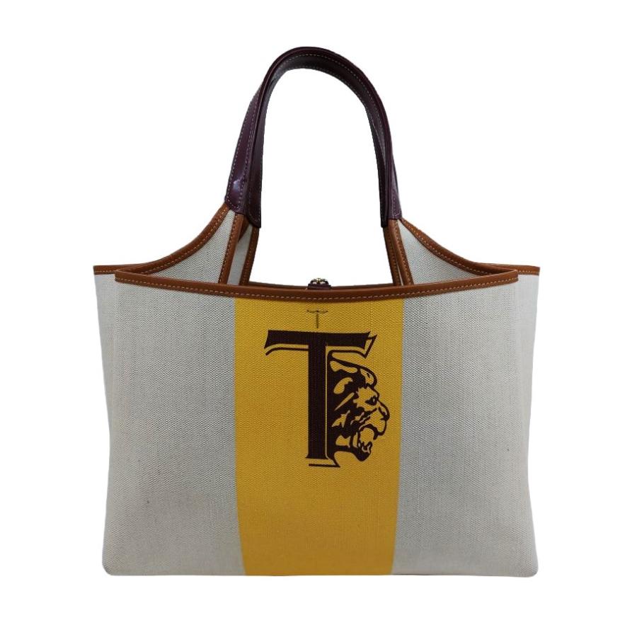 TOD'S（トッズ） トッズ「未使用品」キャンバス×レザー レディース T