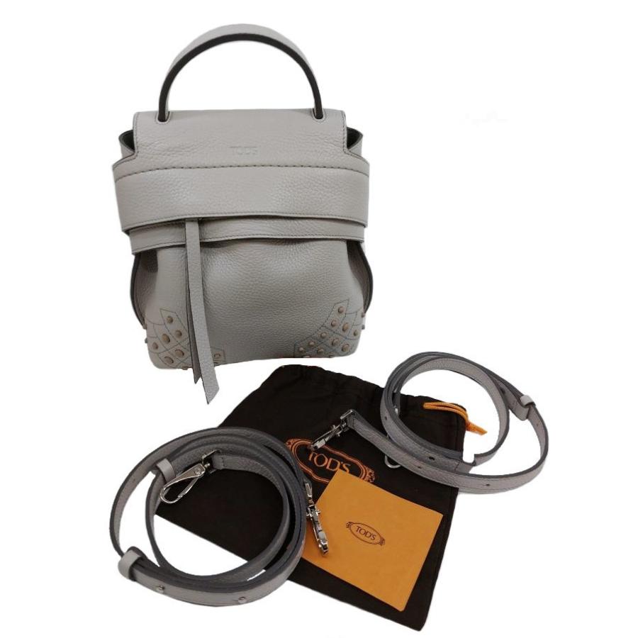 美品✨TOD's ウェーブ　3wayリュック　ミニ　黒　レザー　バックパック TOD'S（トッズ） トッズ「未使用品」ウェーブバッグ ミニ 2WAY