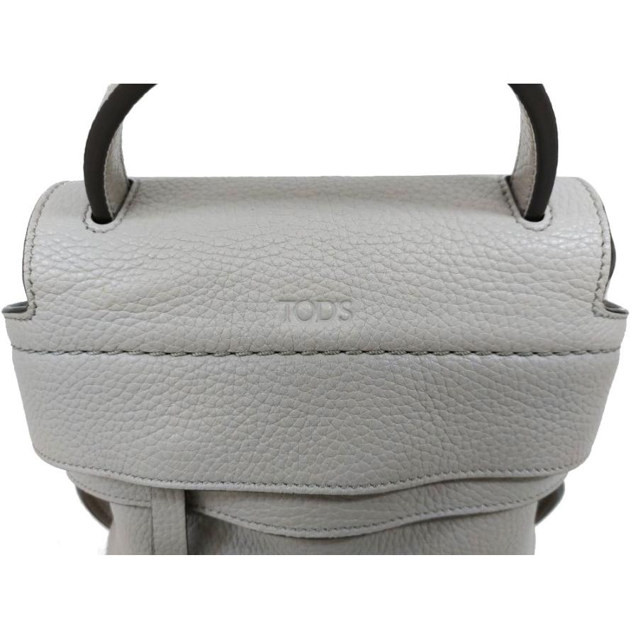 Tods ウェーブバッグ グレー 2way ハンドショルダーバッグ Woman GREY Tod's Wave Bag in Leather Small XBWWAVJ0200WPEPZC404 | Tods