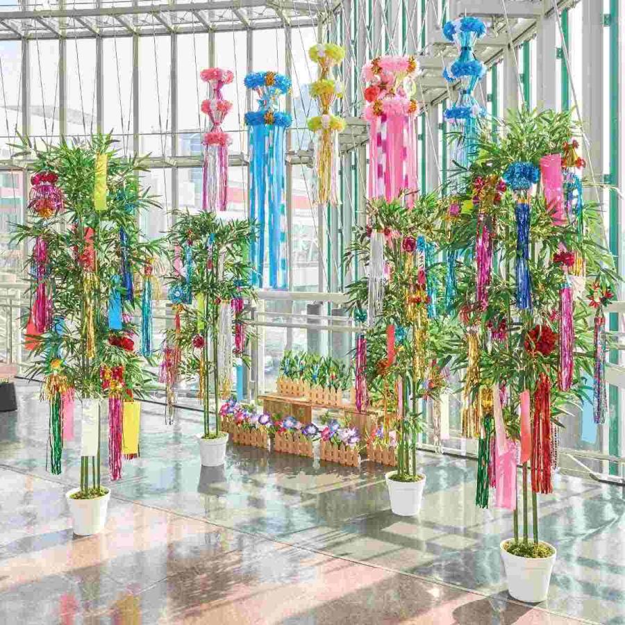 バンブー 夏の装飾 イベント 七夕 飾り 店舗・自宅兼用 ディスプレイ