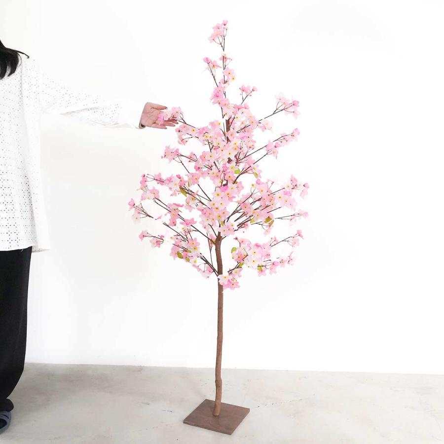 春の装飾 桜 さくら 飾り 造花 店舗・自宅兼用 桜立ち木 1台 幅63×奥行63×高さ150cm 室内仕様の画像