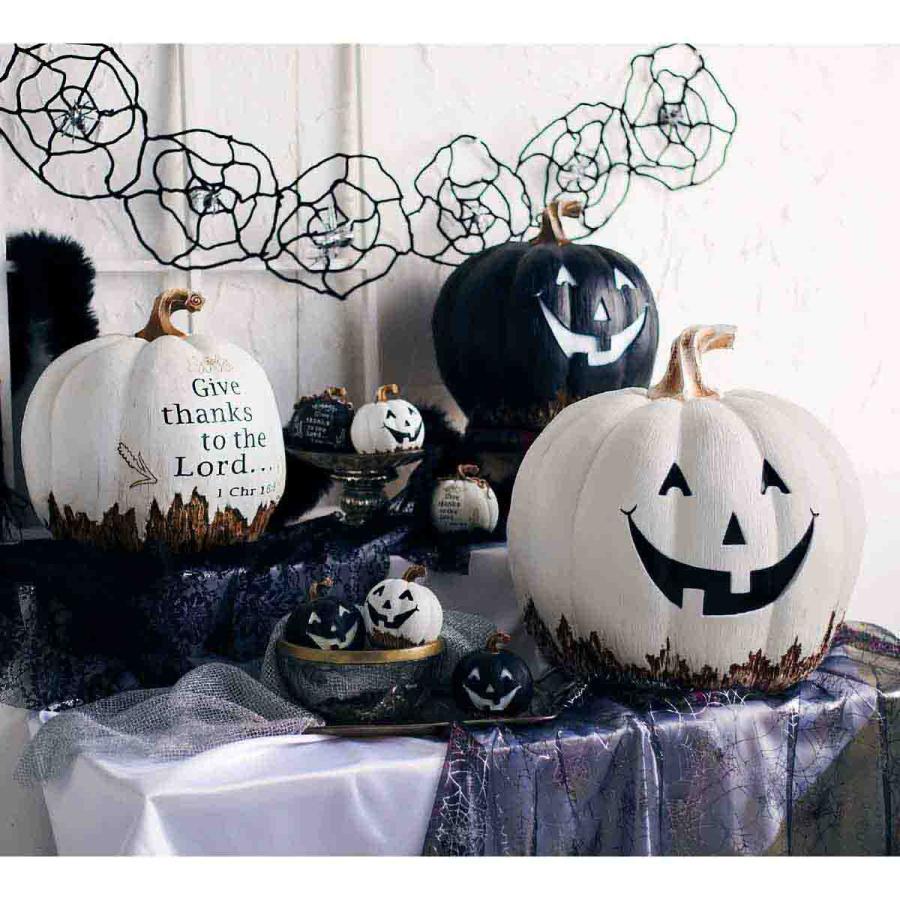 秋の装飾 ハロウィン 飾り 店舗・自宅兼用 パンプキンオブジェ 1個 幅44×奥行48×高さ50cm_10
