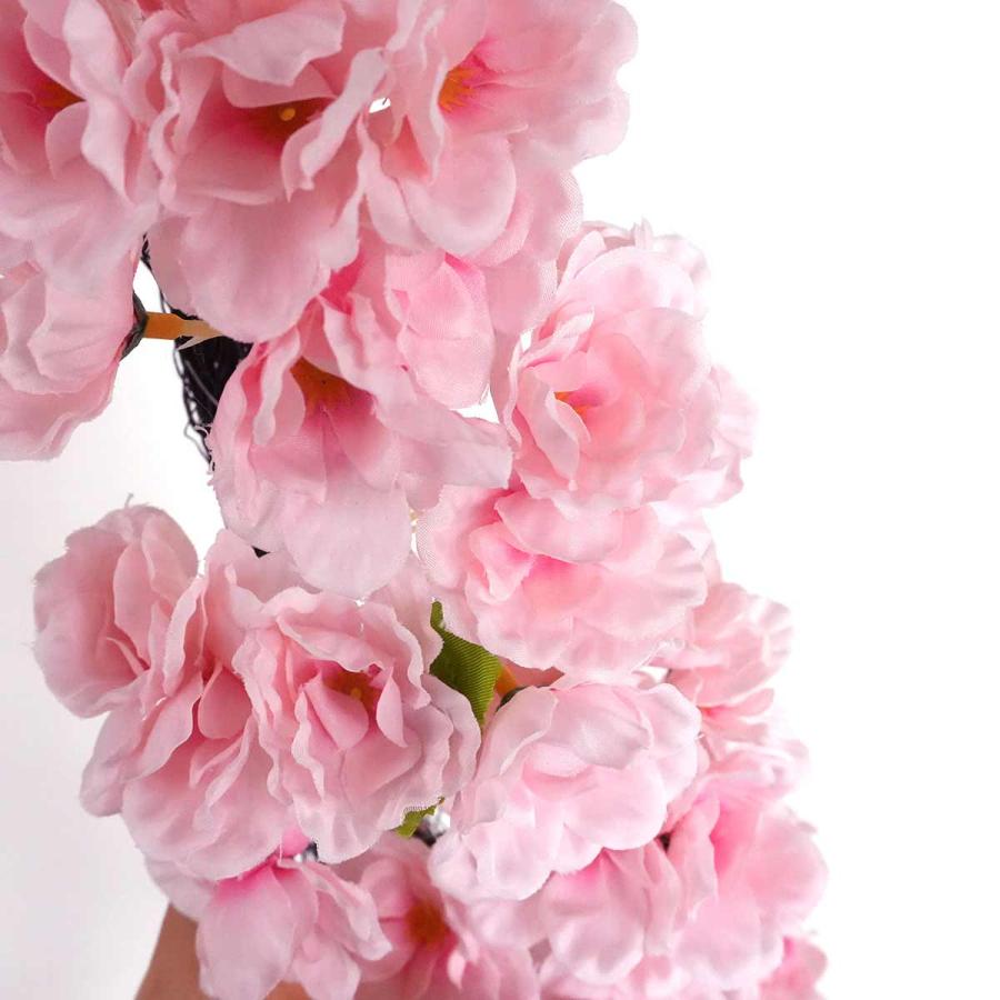 春の装飾 桜 さくら 壁掛け 吊り下げ 飾り 造花 店舗・自宅兼用 さくらガーランド 1本 奥行10×長さ185cm 両端取付用リング付きの画像