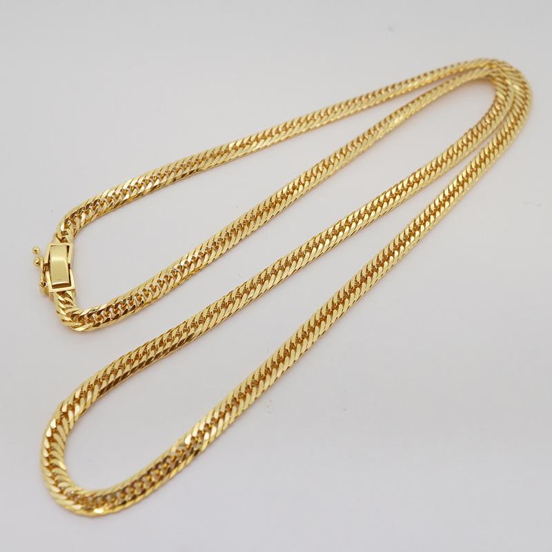 2khn014】喜平 K18 ネックレス/6面/トリプル/50.0cm/20.5g 【中古