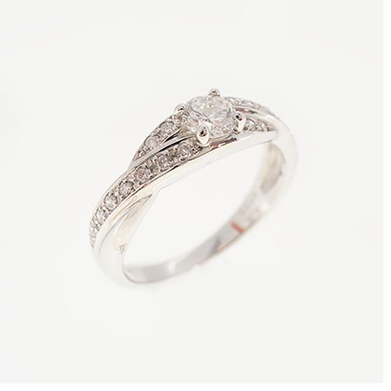 ju179】ダイヤモンド リング/0.259ct/0.15ct/Pt900 プラチナ/パヴェ/未