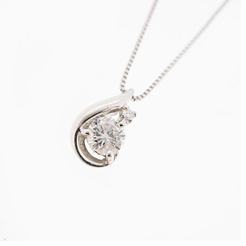 jv456】ダイヤモンド ネックレス/0.195ct/0.006ct/Pt850 プラチナ