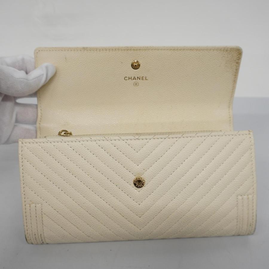 ☆最終価格 【4rb1824】シャネル 長財布/ボーイシャネル/Vステッチ 
