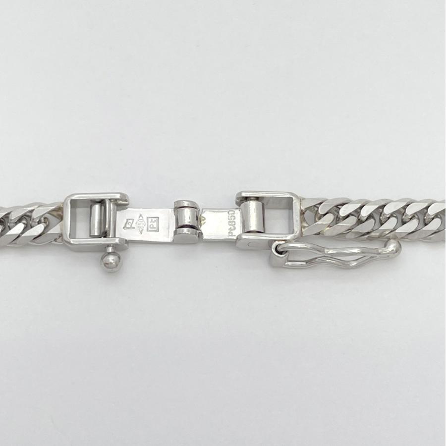 4khr104】喜平 ネックレス Pt850 プラチナ 6面 ダブル 40.3cm 20.4g 