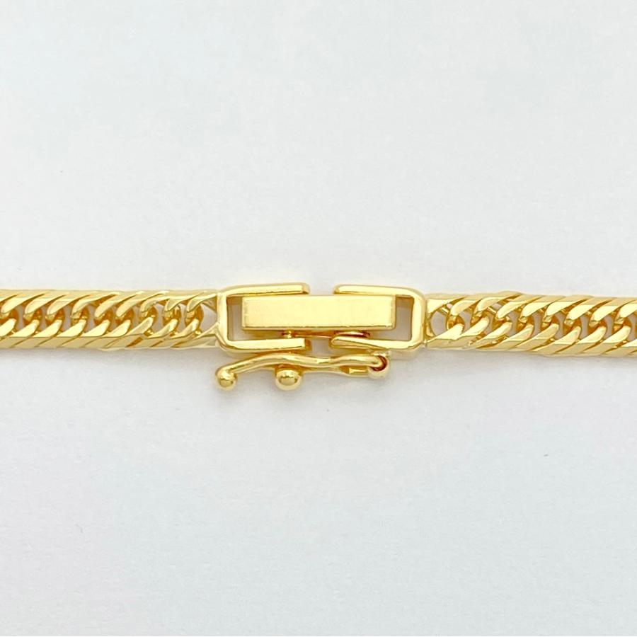 4khs067】喜平 ネックレス K18 ゴールド 8面 トリプル 50cm 12.6g  