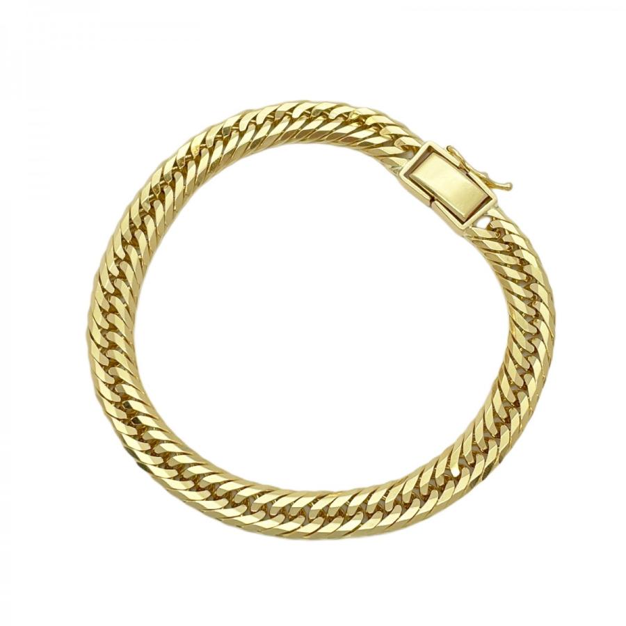 4kht075】喜平 ブレスレット K18 ゴールド 12面 トリプル 20cm 30.5g 