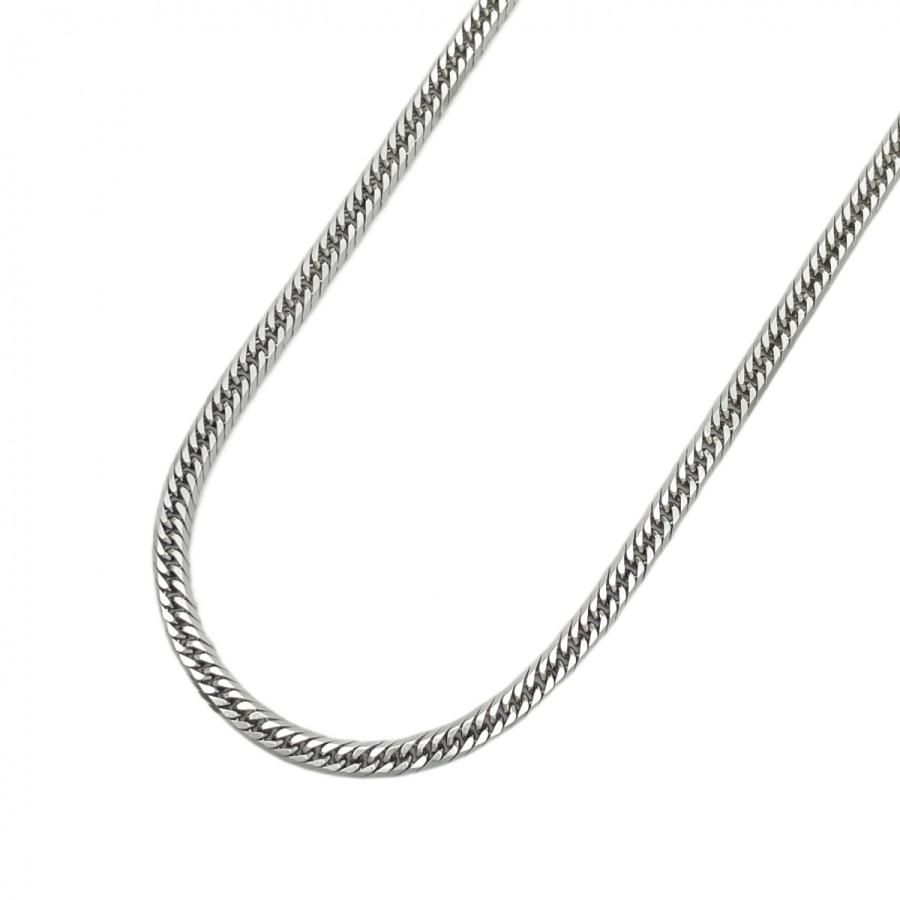 4khu120】喜平 ネックレス Pt850 プラチナ 8面 トリプル 60.5cm 30.3g 