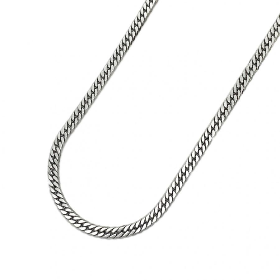 4khu187】喜平 ネックレス Pt850 プラチナ 6面 ダブル 40.4cm 30.3g  