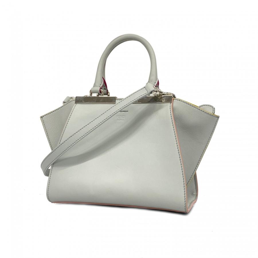 FENDI ☆最終価格【4sd3869】フェンディ ハンドバッグ レザー グレー 