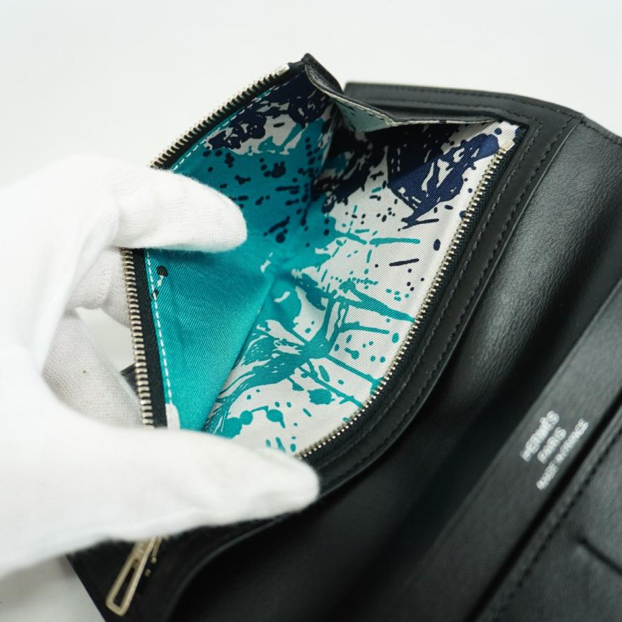 ☆最終価格【4sd3898】エルメス 長財布 シチズンツイルロングシルク 