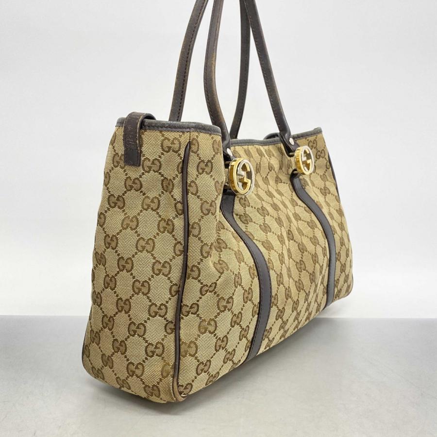 GUCCI 【4sd3939】グッチ トートバッグ GGキャンバス インター  