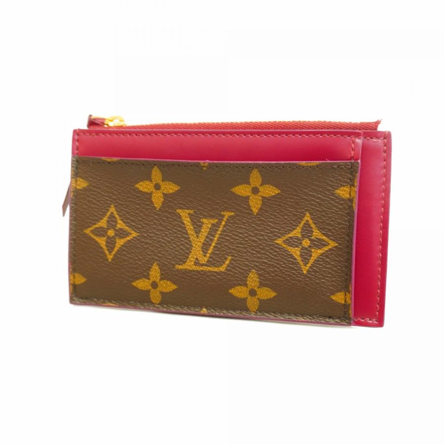 ルイヴィトン LOUIS VUITTON ポルト カルト ジップ フューシャ 財布
