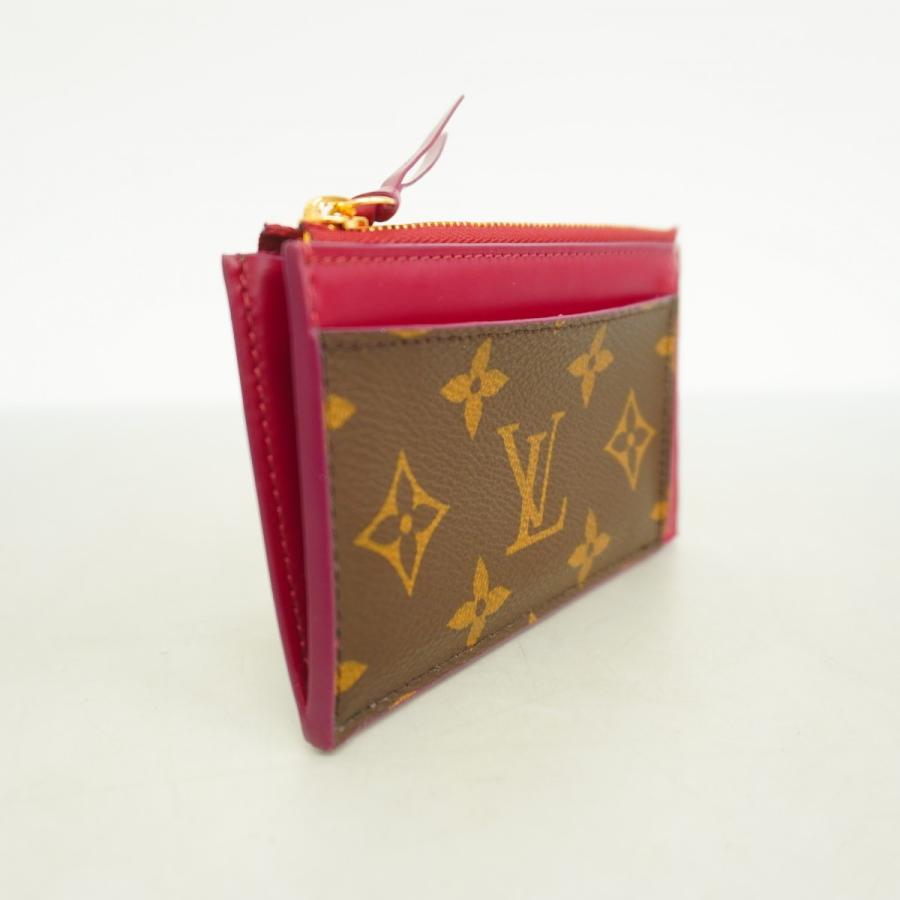 ルイヴィトン LOUIS VUITTON ポルト カルト ジップ フューシャ 財布