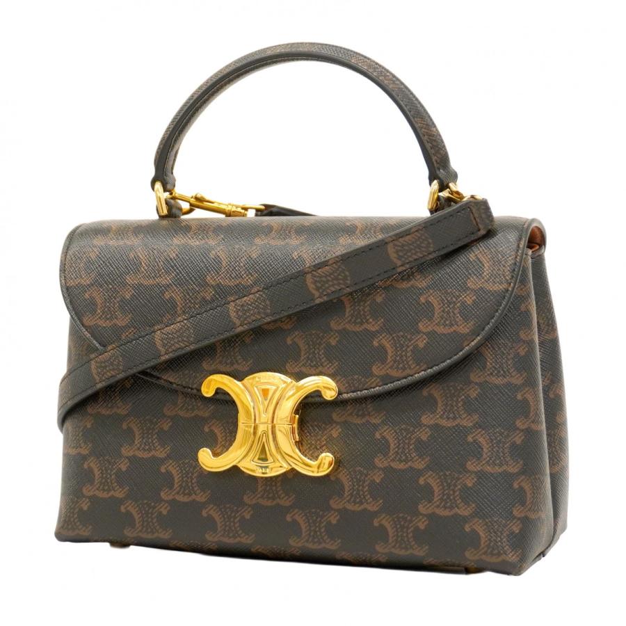 ☆最終価格☆SALE【4ud5787】セリーヌ ハンドバッグ トリオンフ PVC  