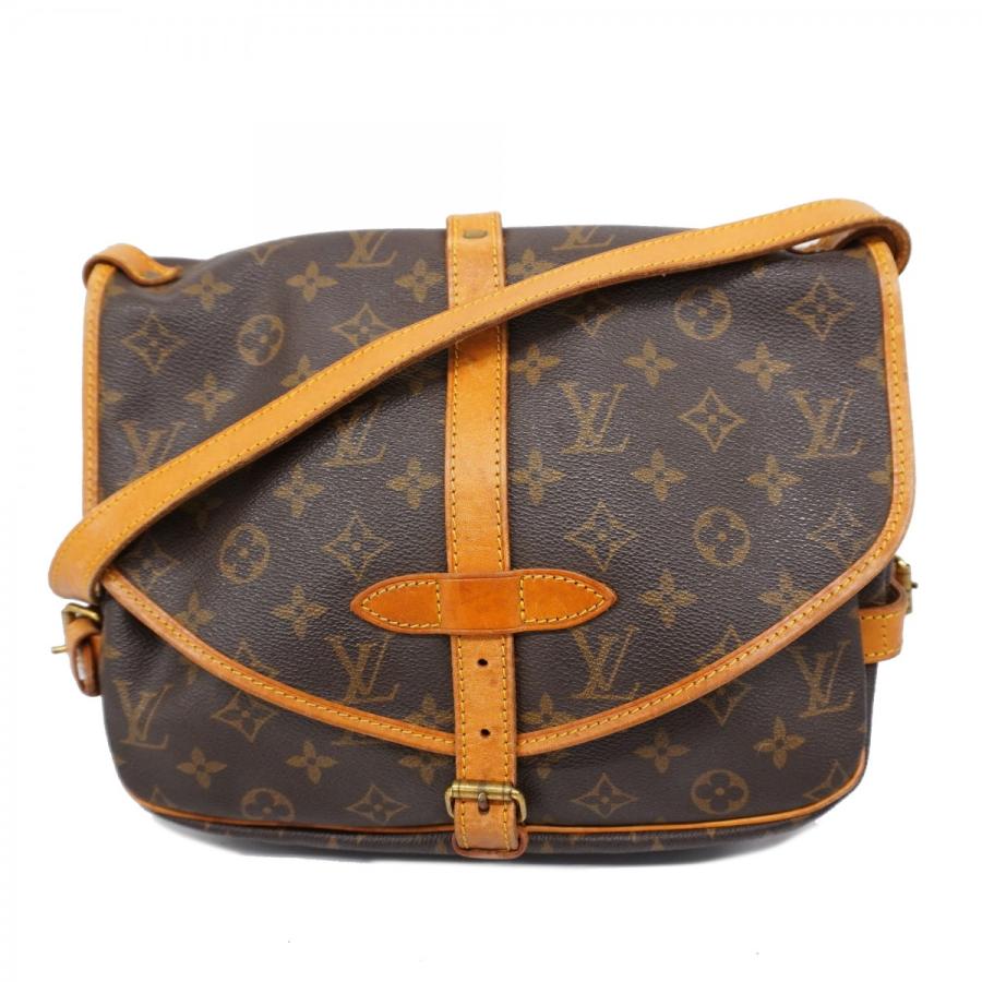 4ue6485】ルイヴィトン ショルダーバッグ モノグラム ソミュール30  