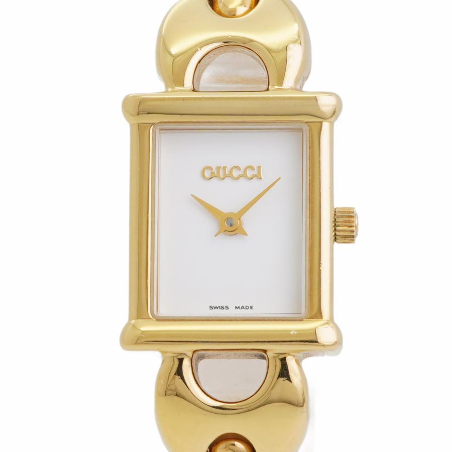 4wwt0028】グッチ チェンジベルトウォッチ 1800L 白文字盤【中古  
