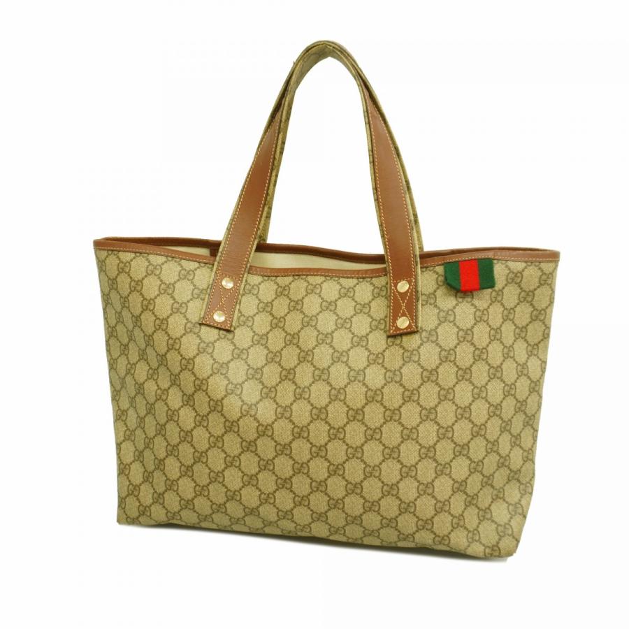 5ab1513】グッチ トートバッグ GGスプリーム/シェリーライン 211134  