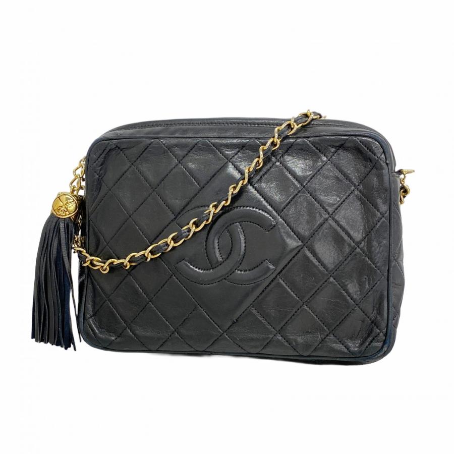 CHANEL 【5bd4043】シャネル ショルダーバッグ マトラッセ フリンジ 