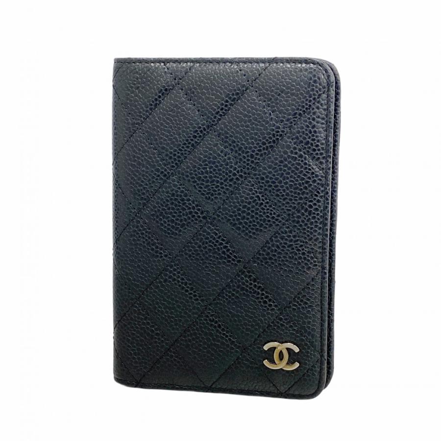 CHANEL 【5bd4052】シャネル 手帳カバー マトラッセ キャビアスキン 