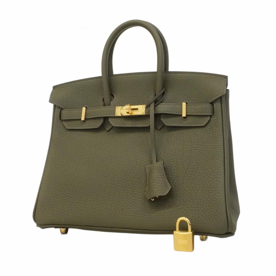 HERMES 【5cb1290-g】エルメス ハンドバッグ バーキン25 トゴ グリ  