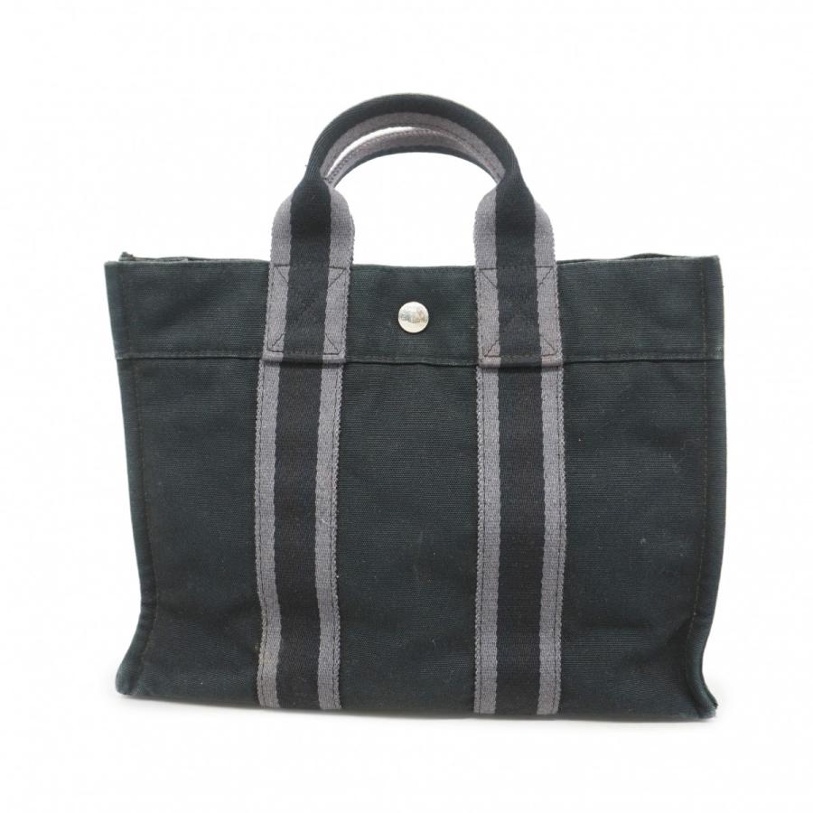 HERMES 【5cc1581】エルメス トートバッグ フールトゥPM キャンバス 