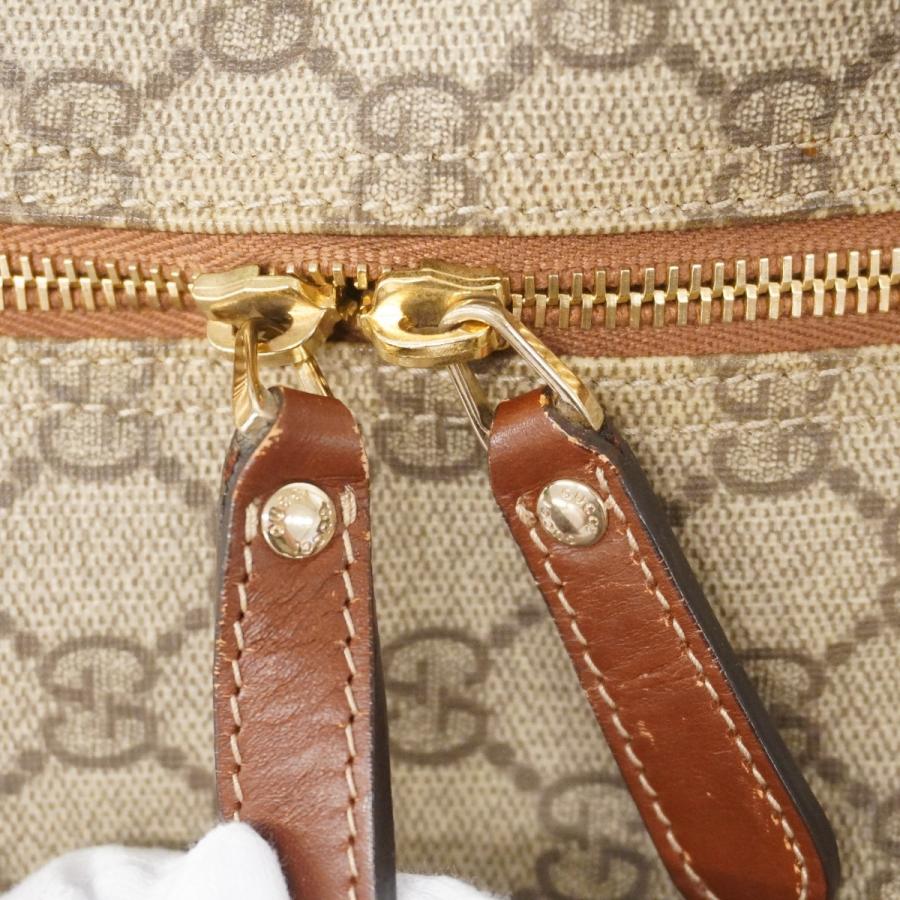 GUCCI グッチ GGスプリーム ボストンバッグ シェリーライン ゴールド金具