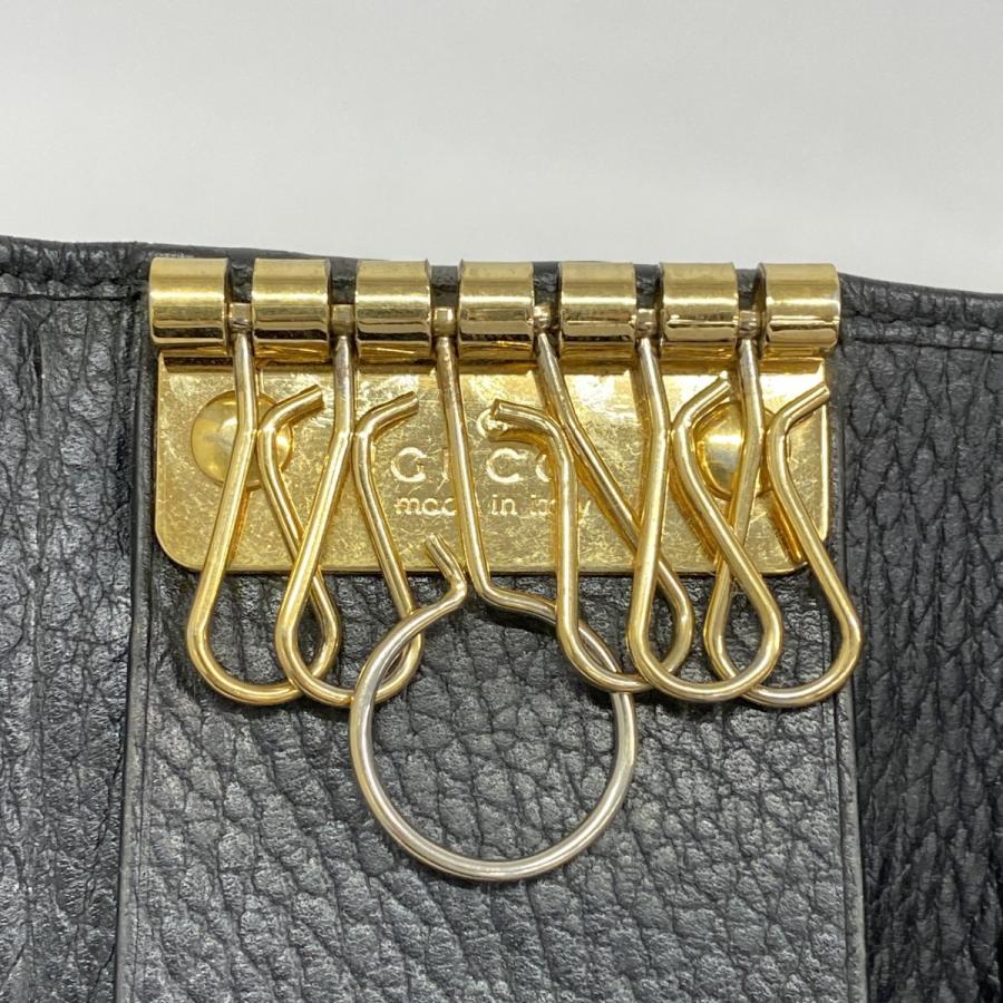 GUCCI 【5cc2768】グッチ キーケース GGマーモント 456118 レザー  