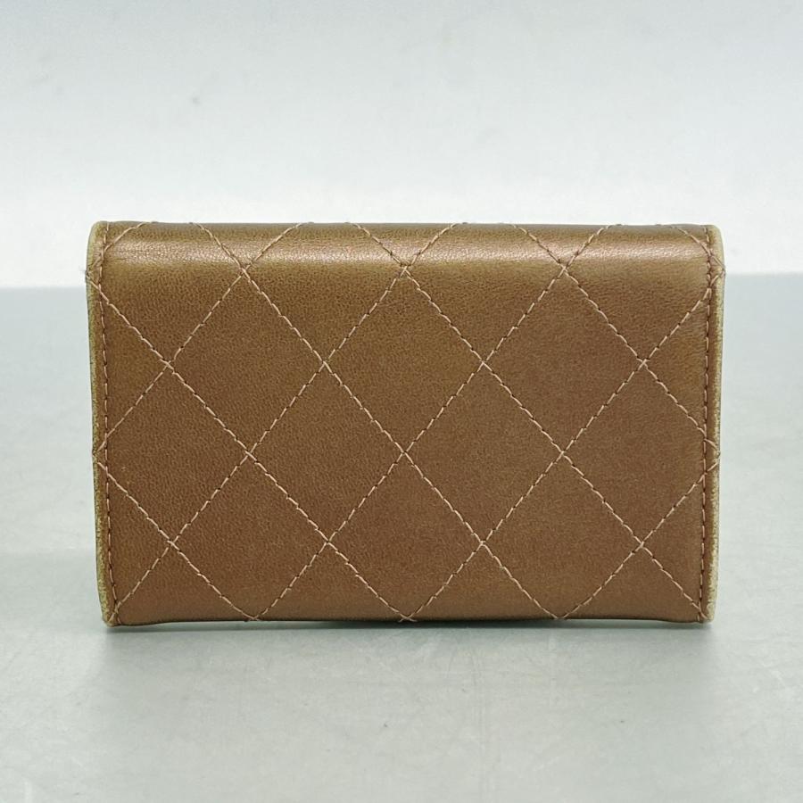 CHANEL 【5cc2798】シャネル カードケース マトラッセ ラムスキン  