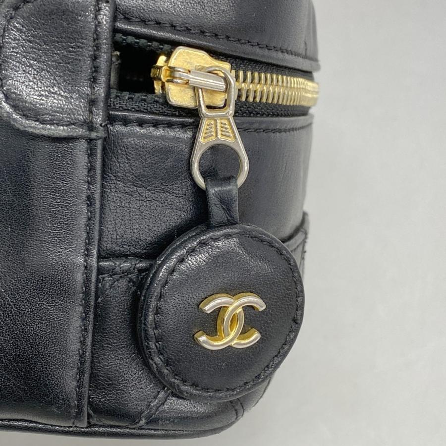 CHANEL 【5cc2817】シャネル バニティバッグ ビコローレ ラムスキン 