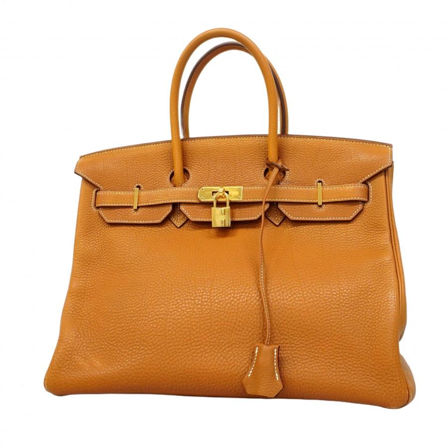 HERMES 【5cd3052】エルメス ハンドバッグ バーキン35 トゴ ゴールド 