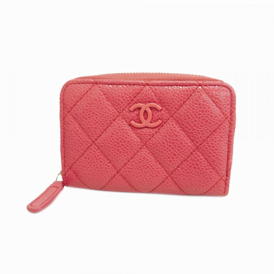 CHANEL 【5cd3241】シャネル コインケース マトラッセ キャビアスキン 