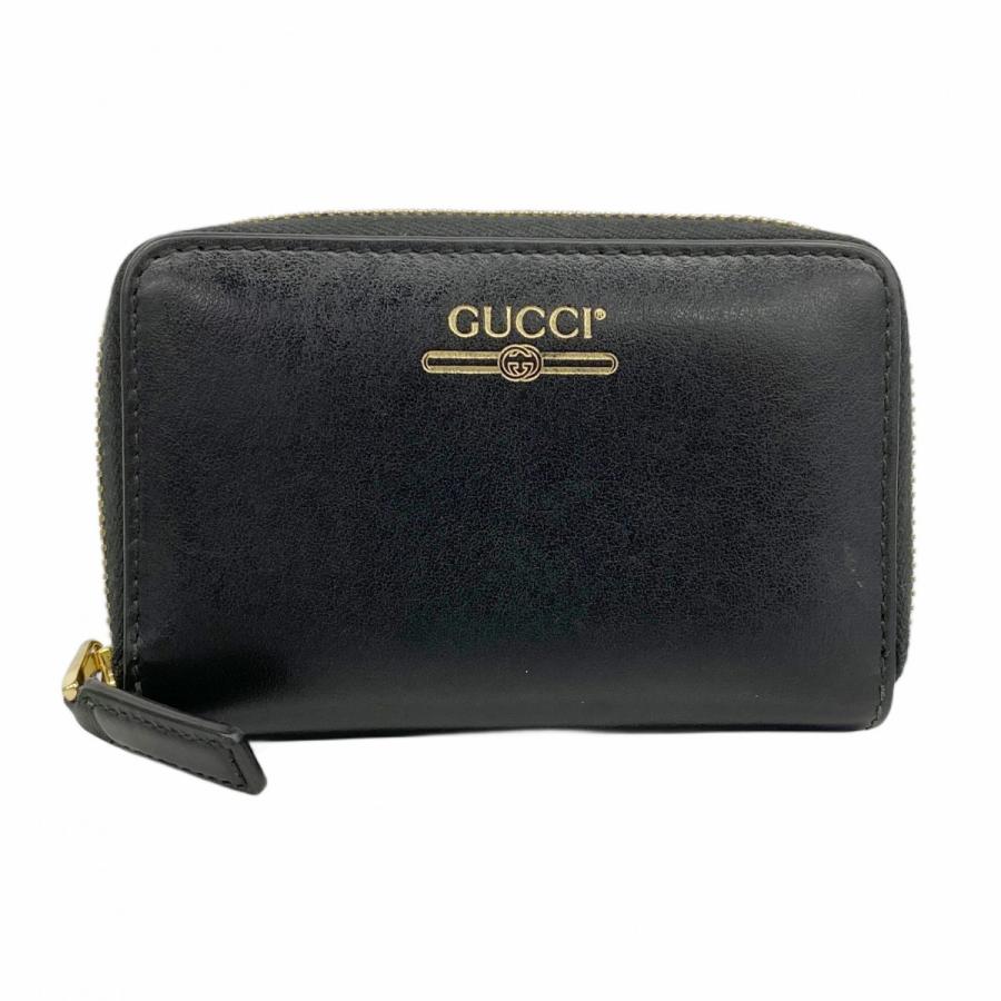 GUCCI 【5cd3472】グッチ コインケース 547597 レザー ブラック 