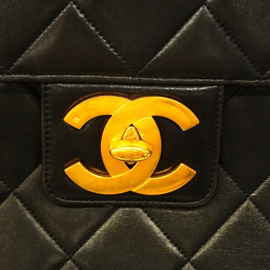 CHANEL 【5cd3530】シャネル ブリーフケース デカココ ラムスキン  